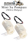 Mini Su Pompası 2 Adet Mikro Dalgıç Pompa Solonoid Su Pompası DC 3-5 Volt Küçük Akvaryum Motoru 100l/h