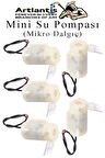 Mini Su Pompası 5 Adet Mikro Dalgıç Pompa Solonoid Su Pompası DC 3-5 Volt Küçük Akvaryum Motoru 100l/h