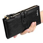 Baellerry Premier Kadın Italyan Cüzdan Siyah