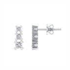 0,22 Karat Pırlanta Tria Küpe