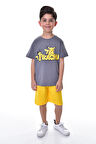 Pikachu Baskılı 2'li Şort - T-Shirt Çocuk Takım