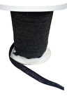 Kadife Kurdele Simli 1 cm Siyah 10 Metre