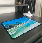 Bilgisayar Keyfi için Ada Manzara Motifli 25x32CM Mini Mouse Pad