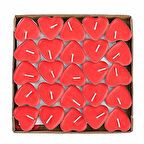 Büro Ev Dekoru için 50PARÇA Kalpli Tealight Mum Seti