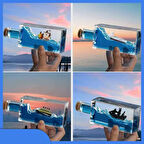 Büro Ev Dekoru için Akvaryım İçinde Batmayan Gemili Şişe