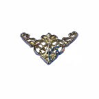 Hobi Mobilya Tasarımı için 100ADET 19x34MM Mini Sarı Dekor Süs Köşelik