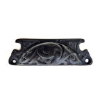 Hobi Mobilya Tasarımı için 30x90MM Antika Oksit Pirinç Lale Tas Kapı Kulbu