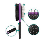 Büro Ev Evcil Hayvanı için Çift Taraf Kedi Köpek Temizleme Bakım Fırçası