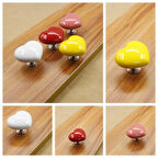 Büro Ev Ofis Dekoru için 4ADET Kalp Stil Yapışır Kapı Pencere Çekmece Dolap Kulp Seti