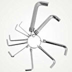 Büro Ev Atölye Takım Çantası için 10PARÇA Anahtar Takım Altı Köşeli Alyan