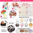 Büro Ev Ofis Dekoru için Tropikal Bitkiler Stil Duvar Stickerı