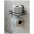 Büro Ev Ofis Tuvaleti için Yapışkanlı Metal Tuvalet Kağıdı Tutucu
