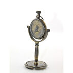 Büro Ev Ofis Dekoru için Lüks Tasarım Pirinç Masaüstü Saat