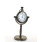 Büro Ev Ofis Dekoru için Lüks Pirinç  Hediyelik Masa Saati