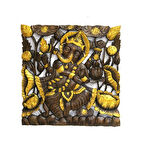 Büro Ev Ofis Dekoru için Ahşap El Oyması Yapım Duvara Asmalı Pano