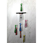 Büro Ev Ofis Dekoru için Ahşap Yapım Zürafalı Stil Rüzgar Çanı