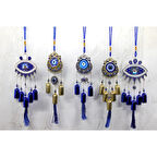 Büro Ev Ofis Dekoru için Metal Nazarlıklı Trend Rüzgar Çanı