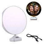 Büro Ev Ofis Dekoru için Led Işıklı Sihirli Aynalı Fotoğraf Çerçevesi