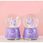 Büro Ev Ofis Dekoru için Işıklı Müzikli Kar Küresi