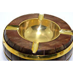 Büro Ev Ofis Dekoru için Pirinç Tarz Kül Tablası Küllük