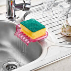 Büro Ev Ofis Banyo Mutfak Düzeni için Vakumlu Drenajlı Süngerlik Katı Sabunluk