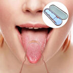 Büro Ev Ofis Personel Ağız Bakımı için Dil Fırçası Sıyırıcı Kaşığı Bakır Temizleme Aleti