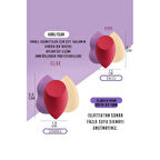 Büro Ev Ofis Personeli için 4ADET Armut Makyaj Bakım Sünger Seti