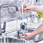 Büro Ev Ofis Mutfağı için Silikon Biberon Şişe Bulaşık Temizleme Fırçası