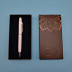 Büro Ev Ofis Hediyesi için Kutulu Stil Tekli Beyaz Tükenmez Kalem