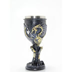 Büro Ev Ofis İçecek Keyfi için Paslanmaz Çelik Bardak Ejderha Stil Kadeh