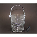 Büro Ev Ofis İçecek Keyfi için Kuru Kafa Tasarımlı Cam Buzluk Kovası