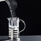 Büro Ev Ofis Çay Keyfi için Paslanmaz Çelik French Press Kahve Çay Demleme Aparatı