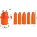 Büro Ev Ofis Mutfağı için 6PARÇA Sebze Ayıklayıcı Kesici Baş Parmak Eldiveni Seti