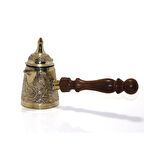 Büro Ev Ofis Kahve Keyfi için 12CM Pirinç Yapım Dekoratif Cezve