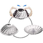 Büro Ev Ofis Mutfağı için Paslanmaz Çelik Buharda Pişirme Sepeti