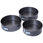 Büro Ev Ofis Mutfağı için 3ADET Kelepçeli Kolay Kek Yapım Kalıbı Seti