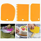 Büro Ev Ofis Mutfağı için Hamur Şekill Verici Kesici Kazıyıcı Pasta Kek Yapım Seti