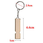 Büro Ev Ofis Kamp Deprem Çantası için Anahtarlık Tipi Sos Acil Durum Düdüğü