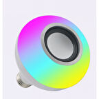 Büro Ev Ofis Hediyesi için Led Ampul Tasarımlı Kumandalı Bluetooth Hoparlör