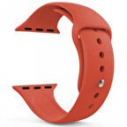 Büro Ev Ofis Personel Akıllı Saati için 42MM Turuncu Silikon Kordon