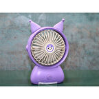 Büro Ev Ofis Yazlık Hediyesi için Şarjlı El Tipi Masaüstü 2 Kademe Serinletici Vantilatör Fan