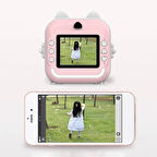 Büro Ev Ofis Hediyesi için Mavi 2INCH HD Anlık Termal Yazıcılı Dijital Şipşak Fotoğraf Makinesi