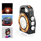 Büro Ev Ofis Kamp Keyfi için Solar Güneş enerji Şarjlı Güçlü Işık Projektör El Feneri