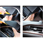 Büro Ev Ofis Arabası için Araç İçi 5MT Dekoratif Oto Direksiyon Trim Şerit