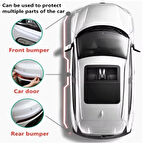 Büro Ev Ofis Arabası için Araç Dışı Beyaz Tampon Korur Karbon Desenli Oto Tampon Aparat