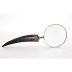 Büro Ev Ofis Hediyesi için Eğri Boynuz Saplı Büyüteç Prestij El Büyüteci