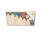 Büro Ev Ofis Çocuk Hediyesi için Eğitici Oyunu 13PARÇA Dekoratif Peg Evler Boya Seti