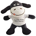 Büro Ev Ofis Oyuncak Hediyesi için Peluş Eşeklik Ettim Espirili Tişörtlü Eşekcik