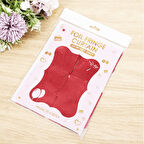 Büro Ev Ofis Etkinik Dekoru için 1x2MT Kırmızı Simli Dekoratif Fon Perde