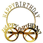 Büro Ev Ofis Etkinlik Gösteri Kostümü için 2PARÇA Happy Birthday Stil Gözlük Taç Seti
